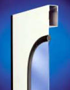 Складные промышленные автоматические ворота Teckentrup ew 50-GUP с ламинированным стеклом 6 мм или акриловым стеклом 5,6 или 8 мм в резиновом уплотнителе.